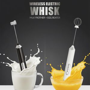 Fouet Électrique Sans Fil 3-en-1 - Mousseur à Lait Rechargeable USB 1200mAh - Batteur à Œufs, Crème, 3 Vitesses - Portable Cuisine & Café