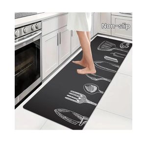ShebSheb Tapis et paillassons de cuisine antidérapants lavables en microfibre absorbante pour sol 43 x 119 cm résistant aux taches