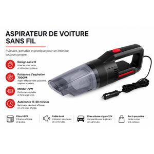 Article Aspirateur de Voiture Sans Fil HQ-01 – Portable et Puissant