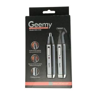 Tondeuse Gemei à Barbe Rechargeable 2 En 1 - GM-3106 + Tondeuse  Professionnel - Blanc