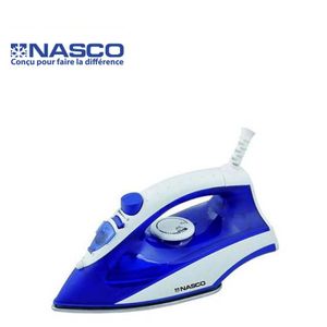 Nasco Fer à repasser à Vapeur - 1600W- 170ML MAX- FR_NA-8817E- Bleu/Blanc