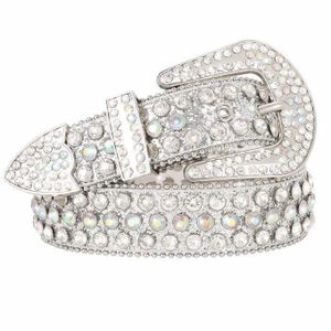Ceintures En Strass Pour Homme Et Femmes , Ceinture En Cuir à Clous En Cristal De Style