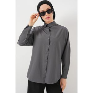 Bigdart Chemise Basique Oversize Modeste 103901 - Gris