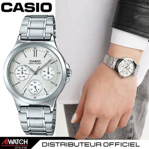 Casio Montre Femme Multifonctions - LTP-V300D-7AUDF - Argent