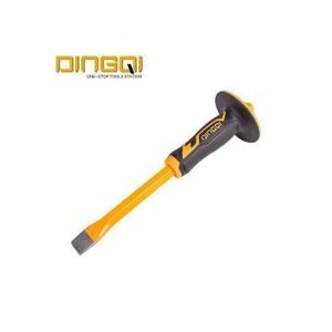 DINGQI Burins Plat En Acier Chromé Outil à Main Polyvalent 300 Mm, Avec Poignée De Sécurité,