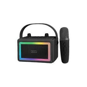 Enceinte Bluetooth – Avec Micro Sans Fil et Lumières LED