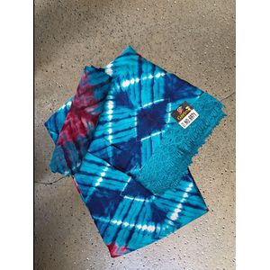 Mode Tissu soie bleu turquois rouge bordure dentelle pour femme