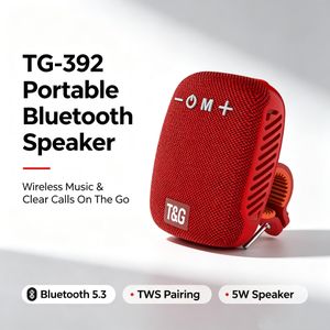 TG Enceinte extérieure avec fonction mains libres, entrée USB, entrée auxiliaire et radio FM.