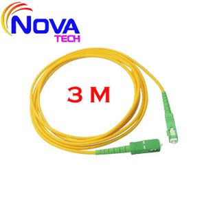 Cable Fibre Optique 3M , Jarretière Simplex Monomode 3 Métres SC/APC SC/APC