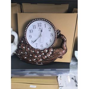 Horloge Décorative Cygnes avec Strass – Style Luxe pour Salon