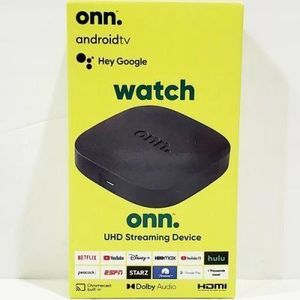 Onn onn. Android TV UHD Streaming Device - 4K Ultra HD - Chromecast & Google Assistant Intégrés