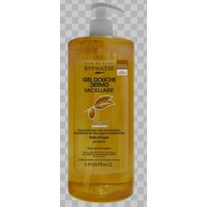 Byphase Gel douche Dermo nucléaire à l'huile D'ARGAN nourrissant et hydratant 1L