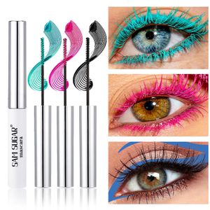 SAM SUGAR Mascara coloré  pour Halloween, petite brosse dense, effet courbé, imperméable, résistant à la transpiration, longue tenue et anti-taches