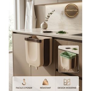Poubelle Pliable pour Cuisine – Bac à Déchets Gain de Place