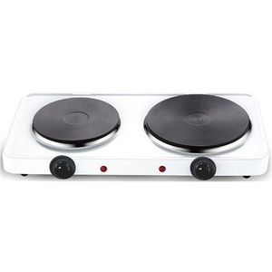 Cuisinière Electrique - Double Plaque Chauffante Portable -blanc