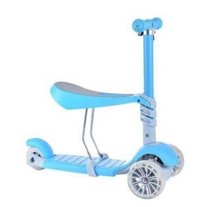 Trottinette Enfant 3 Roues avec Siège – Bleu