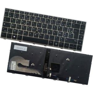 Clavier pour Ordinateur Portable HP EliteBook 840 G5 G6 846 745 G5 ZBook 14u G5 14u G6 Disposition Française Rétro-éclairé
