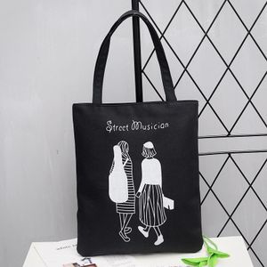 No Women's shoulder bag, single-shoulder bag for women, printed, comfortable, simple fabric bag, travel and shopping bag