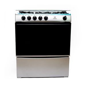 Nasco Gaziniere - NASGC-80X60-CTZ  - 5 Feux - 80*60 - Inox-Noir - Couverture Vitree - 220-240V
