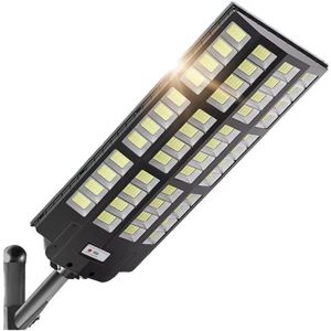 Led Luminaire Lampadaire Solaire LED Extérieur Tout-en-Un 3000W Étanche IP65 avec Détecteur de Mouvement pour Jardin et Parking