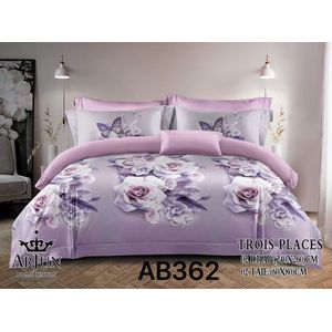 Ensembles de 2 draps de 3 places + 2 taies d'oreillers