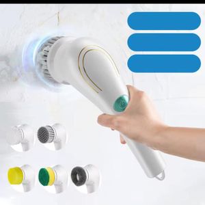 Brosse de Nettoyage Électrique 5 en 1 Rechargeable USB – Cuisine et Salle de Bain