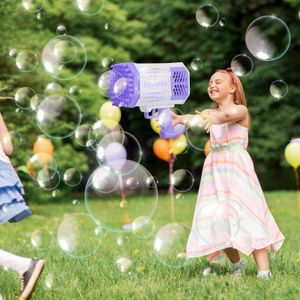 Violet Machine à Bulles Bazooka Portable Pour Enfants