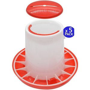Lot De 5 Mangeoires Anti Gaspillage 10KG