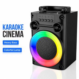 SinG-e Enceinte Bluetooth RGB avec bass puissante – éclairage LED multicolore – USB/TF – Bluetooth 5.0 et fonction TWS.
