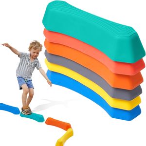 Tremplins pour enfants, Poutre d'équilibre antidérapante 6 pièces pour enfants, L'équipement de fitness pour enfant favorise l'équilibre
