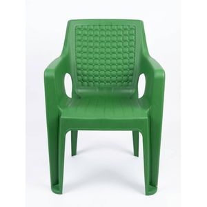 Chaise Fauteuil en Plastique Injecté – Vert Émeraude