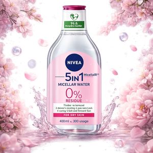 NIVEA Eau micellaire démaquillante, peaux sèches et sensibles