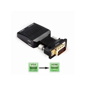 Adaptateur - Vga Hdmi - 3.5Mm - 1080P Hdtv Av - Vga Vers Hdmi - -Noir