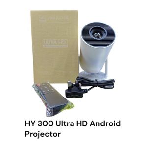Mini Vidéoprojecteur Portable HY300 Ultra HD - Android 11 - Wi-Fi 6 & Bluetooth 5.0 - Orientation 180°