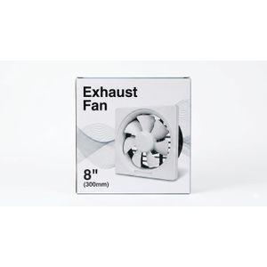 Extracteur d’Air Mural 8 Pouces (300 mm) – Ventilateur d’Aération Haute Performance, Silencieux et Économique pour Cuisine, Salle de Bain et Bureau