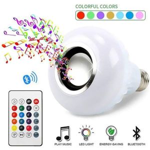 Haut-parleur De Musique Ampoule Bluetooth 2 En 1 - Lumières De Haut-parleur LED