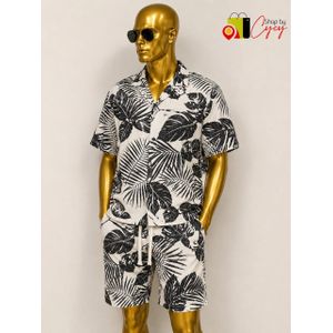 COMPLET EN LIN CHEMISE ET SHORT