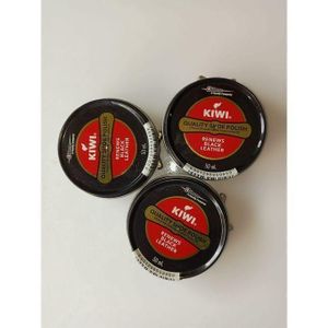 Lot De 3 Boites De Cirage Kiwi Cirage Boite Noir