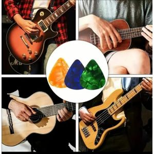 Lot de 5 Médiators pour Guitare Acoustique et Électrique - Couleurs Variées