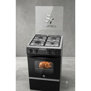 STARTECH Cuisinière à Gaz avec Four SSGPRO-50*50 B
