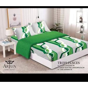 1 draps de 3 places + 1 housse + 2 taies