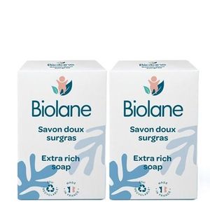 Biolane Lot De 2 Savon Doux Surgras Extra Rich Soap