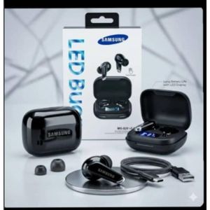 Samsung Écouteurs Bluetooth Sans Fil LED BUDS MG-S20 avec Boîtier de Charge à Affichage Numérique
