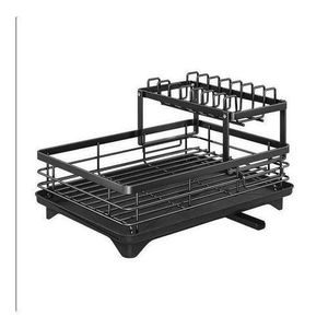 Chic Égouttoir à Vaisselle Pour Comptoir De Cuisine à 2 Niveaux