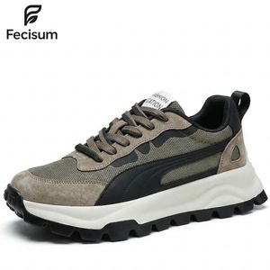 Fecisum 2026 Chaussures Mode Décontractée pour Hommes Chaussures de Sport - Blanche
