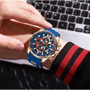 POEDAGAR 898 Luxe homme montre-bracelet étanche lumineux date semaine - acier inoxydable - montre à quartz