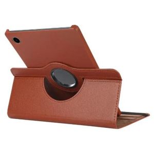 Étui Clapet Compatible Samsung Galaxy Tab A9 Clapet Support Rotatif portrait / paysage - MARRON