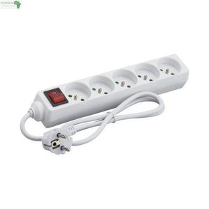 Électric bloc multiprise 5 prises rallonge 3m couleur blanc 