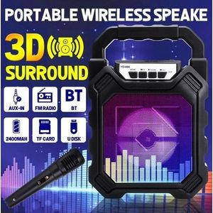 Haut-Parleur Bluetooth Microphone Karaoké