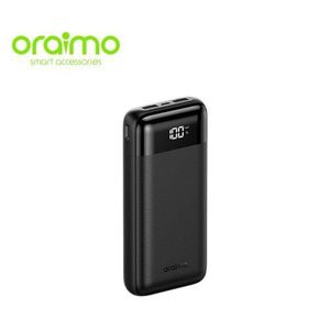 Oraimo  Batterie externe Traveler 12 Byte 20000mAh avec affichage de puissance grand, charge 12W portable et rapide